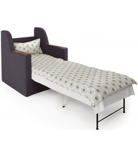 Кресло-кровать "Соло" рогожка серый