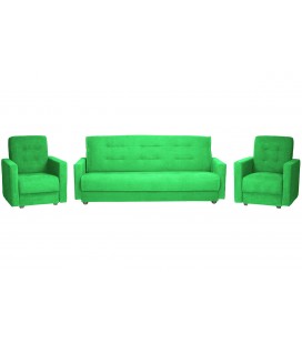 Комплект мягкой мебели "Милан" зеленый