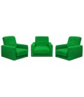 Комплект мягкой мебели "Милан" зеленый