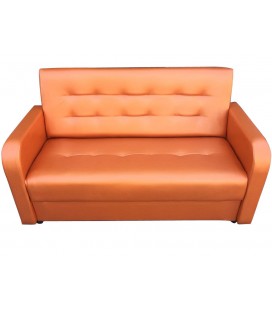 Офисный диван "Аккорд" без механизма оранжевый