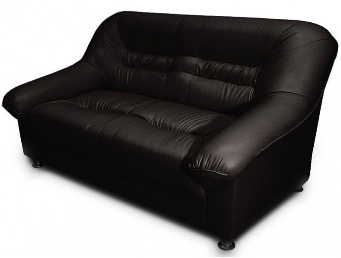 Офисный диван "Карелия" двухместный черный