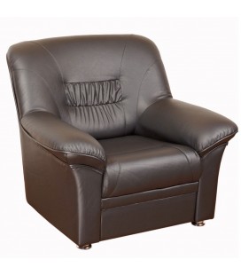 Офисное кресло для отдыха "Карелия" коричневый