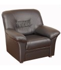 Офисное кресло "Карелия" экокожа коричневый артикул 2241