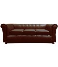 Офисный диван "Брайтон" трехместный коричневый