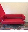 Офисный диван "Business" экокожа красный
