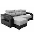 Угловой диван "Манчестер" с подсветкой серый артикул 2268