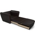 Кресло-кровать "Квартет" экокожа шоколад