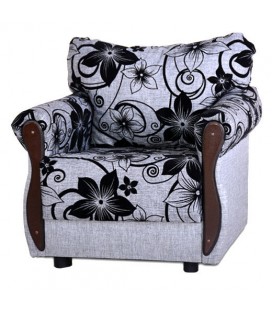 Кресло для отдыха "Клайд" рогожка цветы артикул 1033