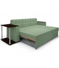 Угловой диван "Атлант" кордрой зеленый