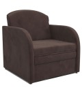 Кресло-кровать "Малютка" вельвет коричневый артикул 2582