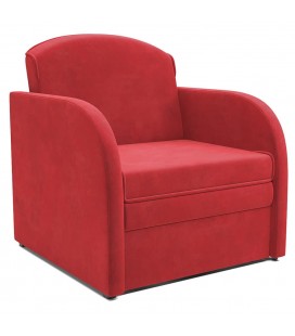 Кресло-кровать "Малютка" микровельвет красный