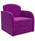Кресло-кровать "Малютка" вельвет фиолетовый артикул 2584