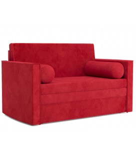 Выкатной диван "Санта 2" микровельвет Кордрой красный