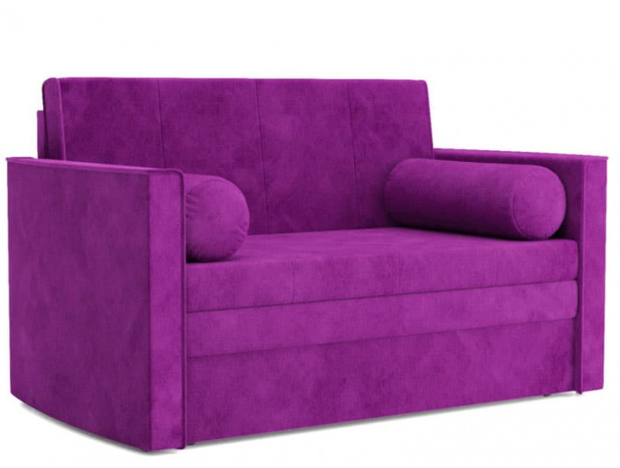 Выкатной диван "Санта 2" микровельвет Кордрой фиолетовый