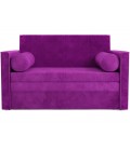 Выкатной диван "Санта 2" микровельвет Кордрой фиолетовый