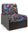 Кресло-кровать "Коломбо БП" машинки и экокожа шоколад