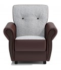 Кресло для отдыха "Классика М" шенилл серый 