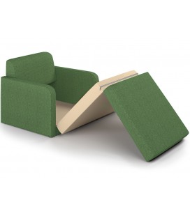 Кресло-кровать "Бит" рогожка зеленый