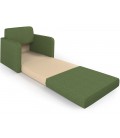 Кресло-кровать "Бит" рогожка зеленый