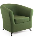 Кресло для отдыха "Евро" рогожка зеленый артикул 2715
