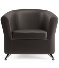 Кресло для отдыха "Евро" экокожа коричневый 