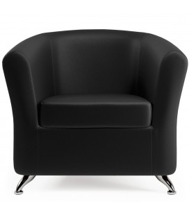 Кресло для отдыха "Евро" экокожа черный