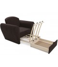 Кресло-кровать "Квартет" кордрой коричневый