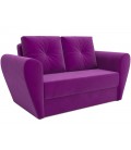 Выкатной диван "Квартет" микровельвет кордрой фиолетовый