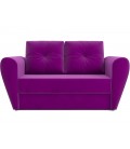 Выкатной диван "Квартет" микровельвет кордрой фиолетовый