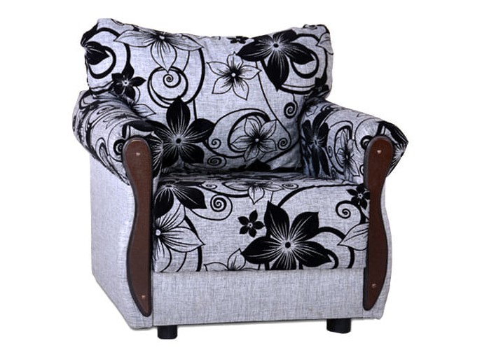 Кресло для отдыха "Клайд" рогожка Цветы