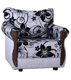 Кресло для отдыха "Клайд" рогожка цветы артикул 1033