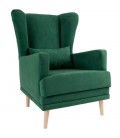 Кресло для отдыха "Честер" велюр зеленый артикул 2930