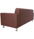 Офисный диван "Блюз 10.03" трёхместный коричневый
