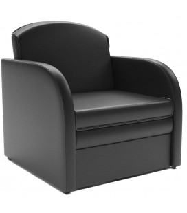 Кресло-кровать "Малютка" экокожа черный