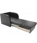 Кресло-кровать "Малютка" экокожа черный