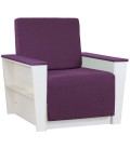 Кресло-кровать "Бруно 2" рогожка фиолетовый
